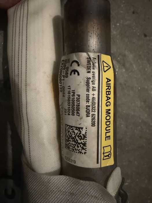 Cortina air bag lateral para volvo v60