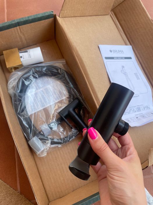 Misturadora para bidé WC, abertura 180º. Chuveiro em latão – Bruma