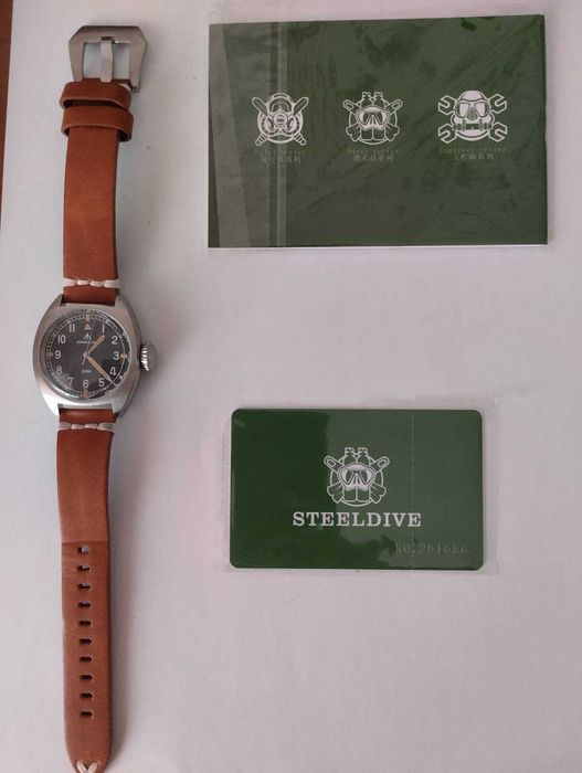 Стильний дайверський годинник STEELDIVE 200 м новий