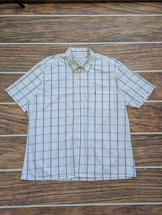 Сорочка Yves saint Laurent теніска тактическая рубашка YSL в клітинку