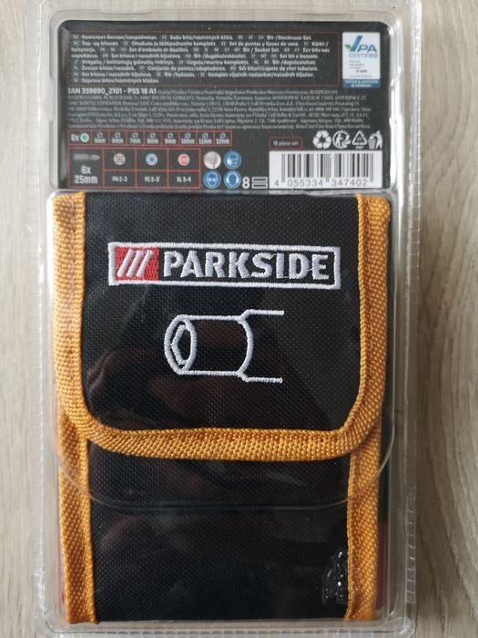Parkside Pss 18 Nasadki Bity Futerał Nowy komplet narzędzi