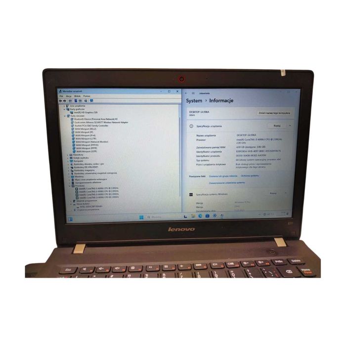 LAPTOP | Lenovo E31-80 | i3-6006U | 4GB RAM | 180SSD | 13,3" | Win11