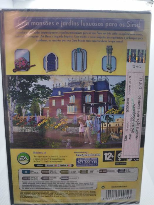 The Sims 2 Habitação e Jardim Acessórios PC DVD Selado Novo