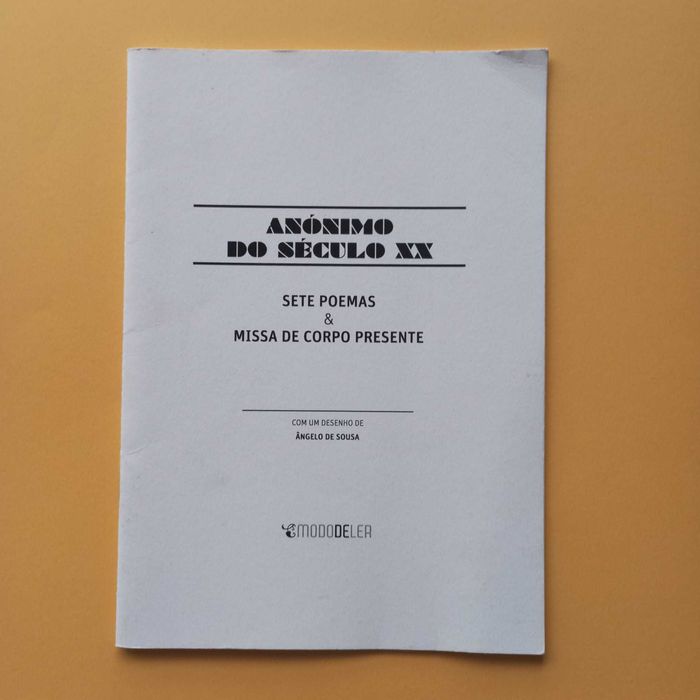 Sete Poemas & Missa De Corpo Presente - Anónimo Do Século XX