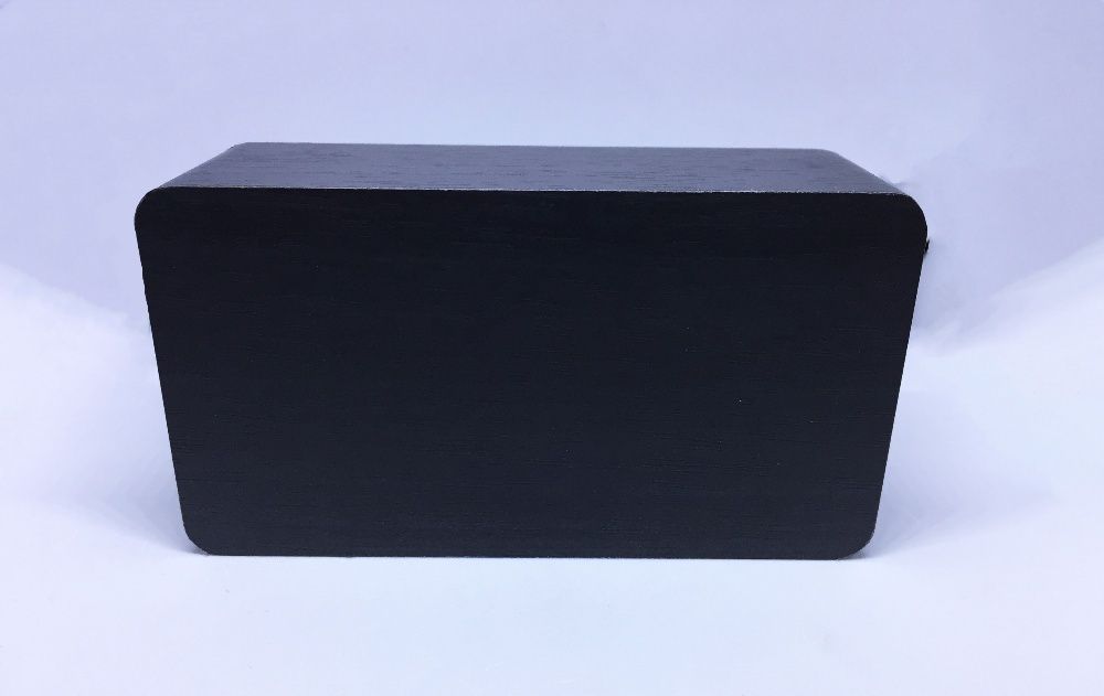 Relógio despertador estilo madeira com luz LED, temperatura, data ,etc