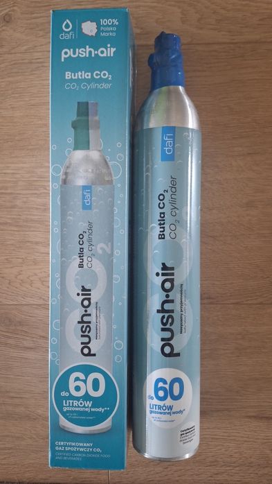 Sprzedam nową pełną butle Dafi. Pasuje do Sodastream wkręcane.