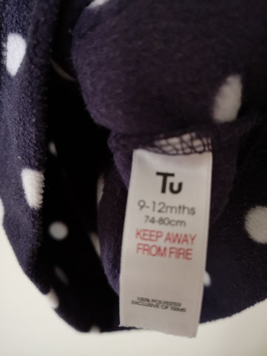 Bluza polarowa z kapturem TU r. 80