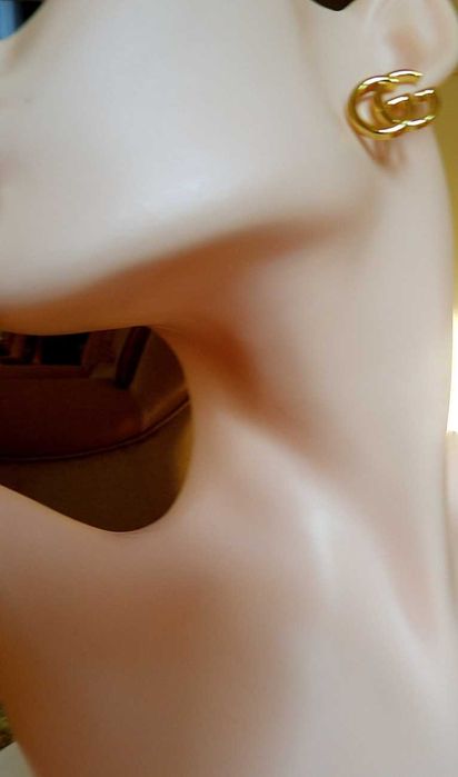 Gucci Shine Brass Earring kolczyki mosiężne GG