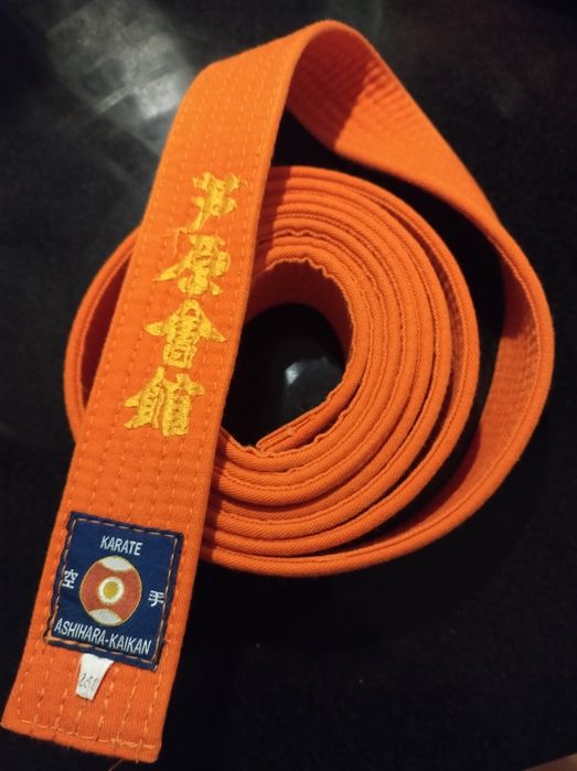 Pas karate pomarańczowy 260 cm