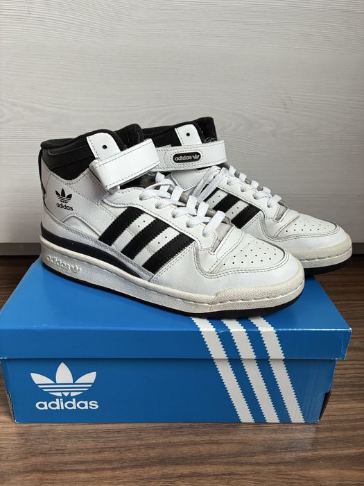 Buty dziecięce Adidas forum mid junior przejściowe za kostkę