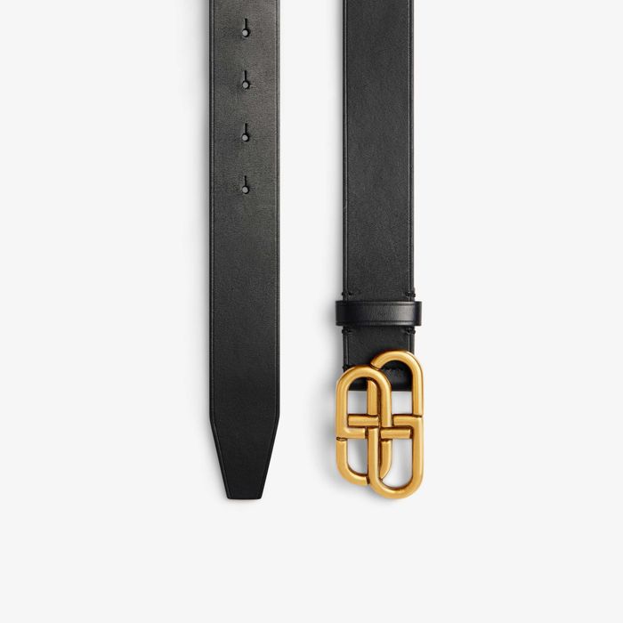 Ремень Баленсиага Золотой Balenciaga BB Belt Ancient Gold