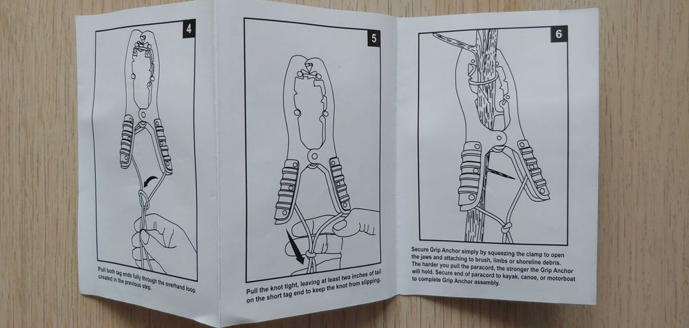 Kotwica klamra chwytak do zacumowania łodzi kajaka wędkowani deski SUP