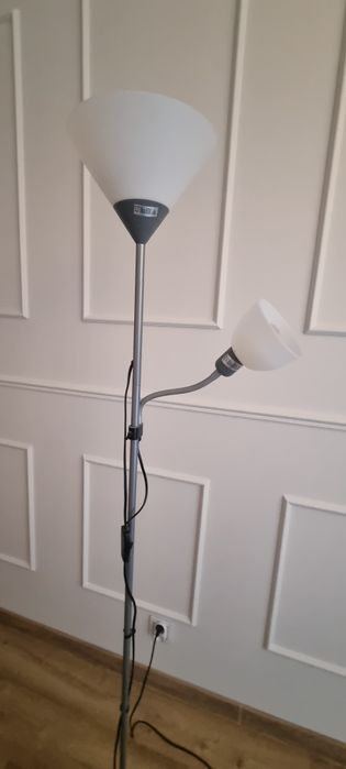 Lampa podłogowa BENFICA 2 max 60W  szary
