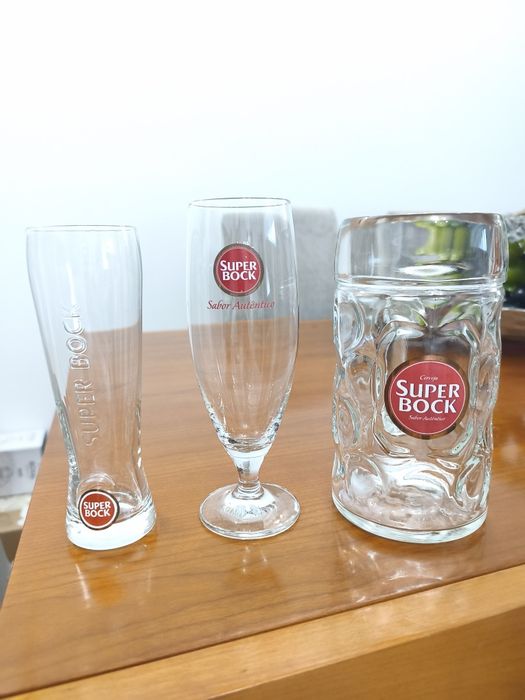 Copos de cerveja Super Bock