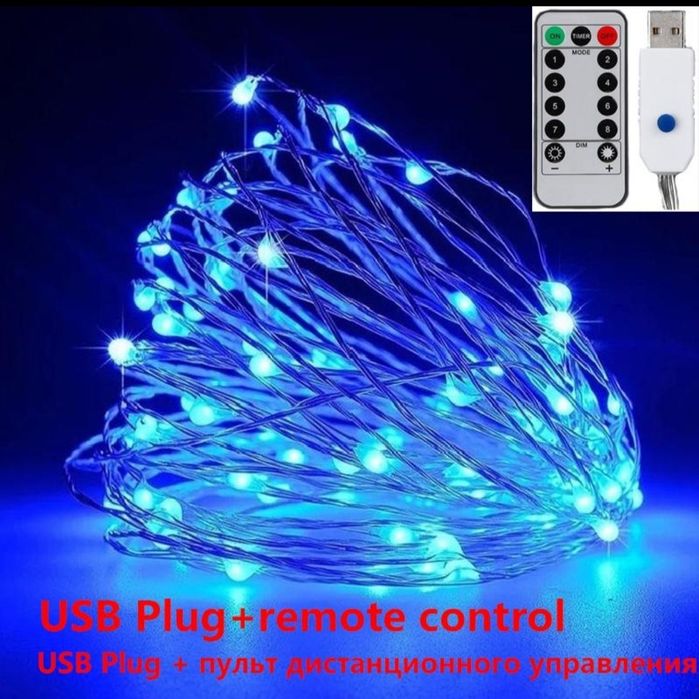 Гірлянди новорічні на пульті