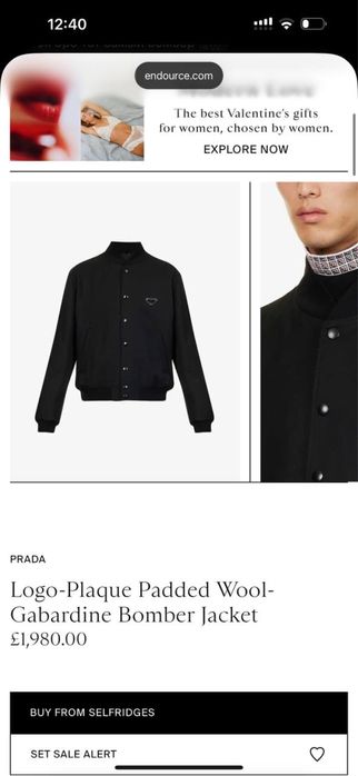 Бомбер прада New