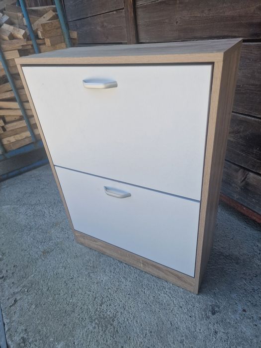 Szafka na buty sonoma +biały