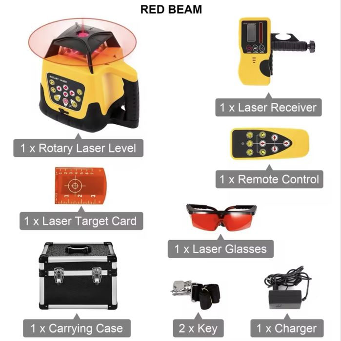 Laser VEVOR 360 com receptor digital