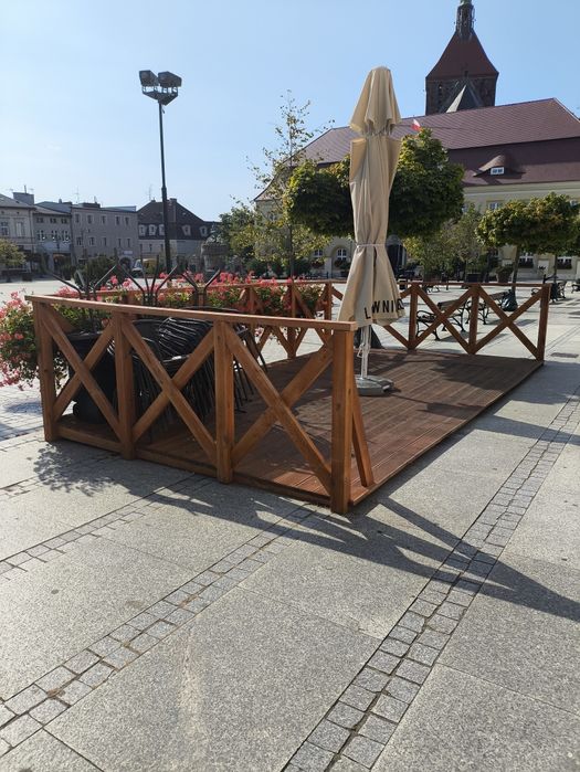 Ogródek sezonowy drewniany gastronomiczny