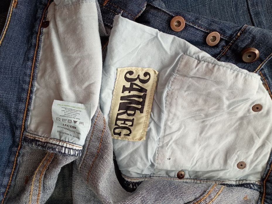 Spodnie jeansowe męskie rozm W34 (dł.nogawki 111cm)Next