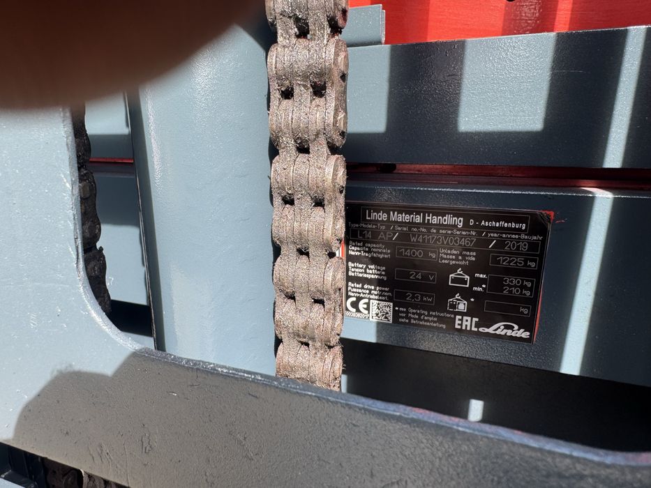 Paleciak elektryczny Linde L 14 Ap 540 cm 2019 r jak Nowy wózek Linde