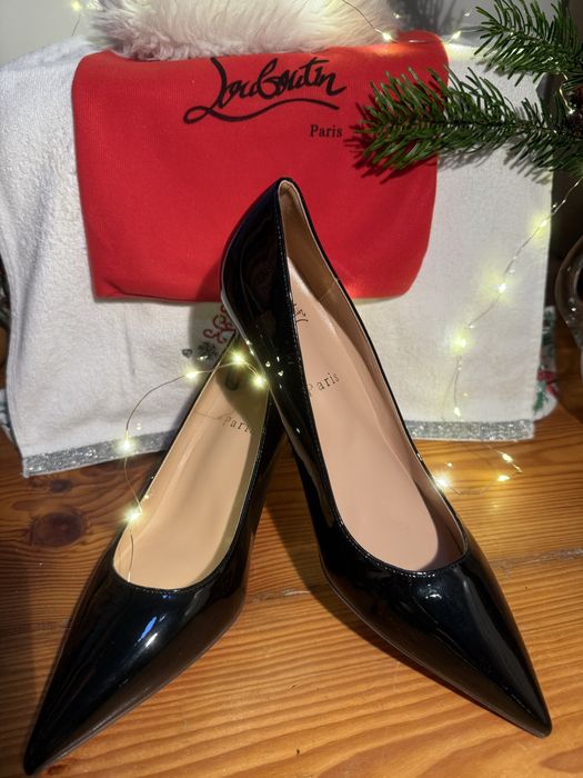 Szpilki czarne lakierowane rozmiar 40