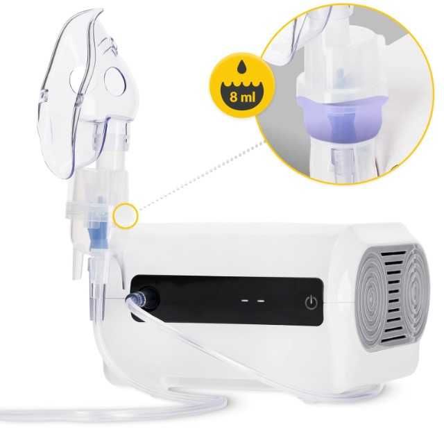 Inhalator NEBULIZATOR Przenośny kompresorowy PRO 4FIZJO Cichy !!!