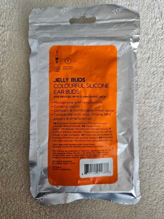 Słuchawki Jelly Buds, nowe, z metką, Jelly