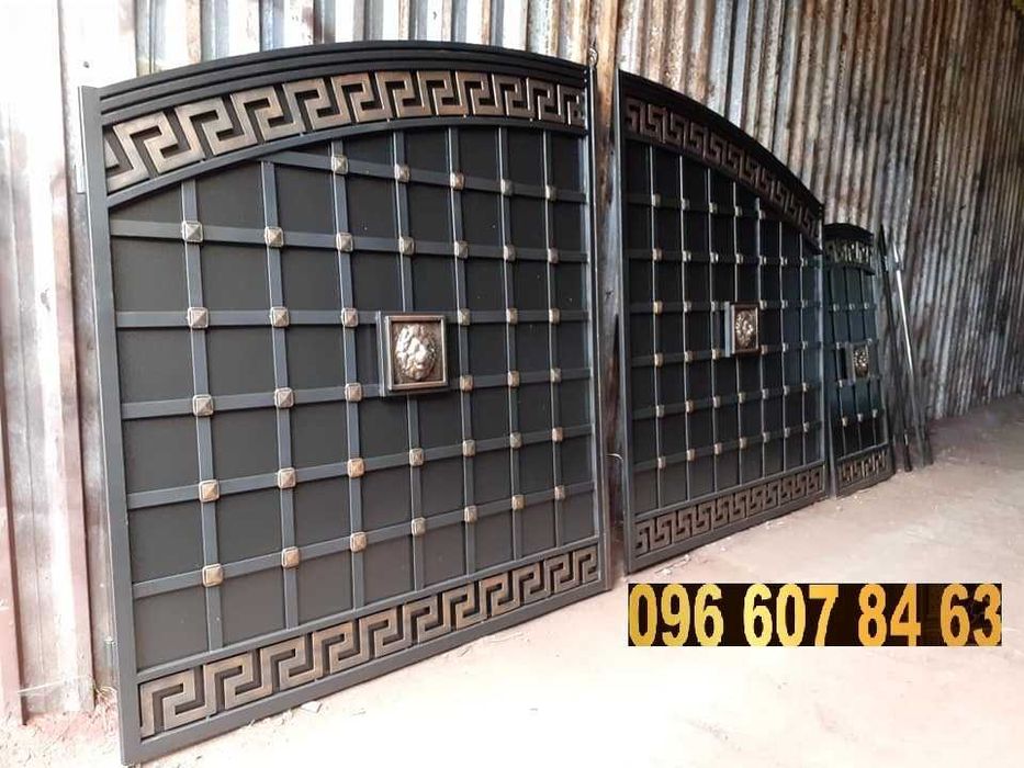 ковані ворота художня ковка вироби балкони перила оренда екскаватора