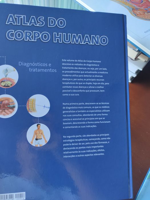 2 volumes encadernados da coleção Atlas do Corpo humano