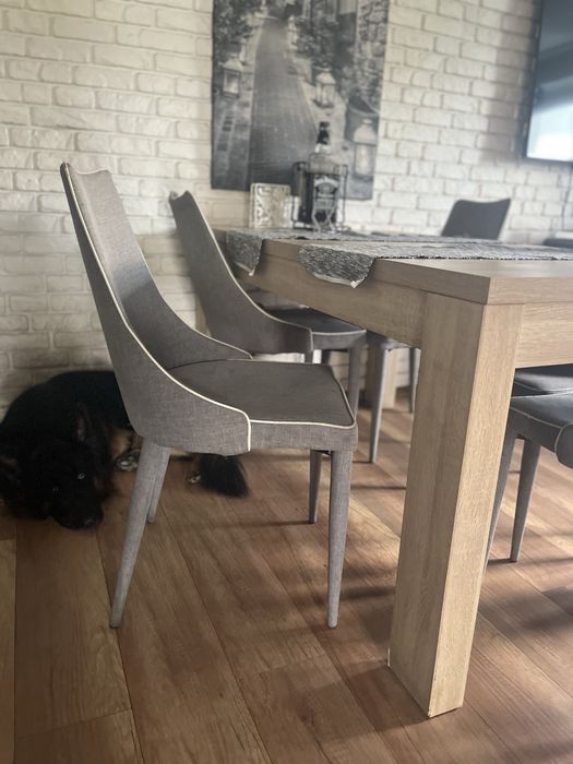 Krzesla materialowe 6szt