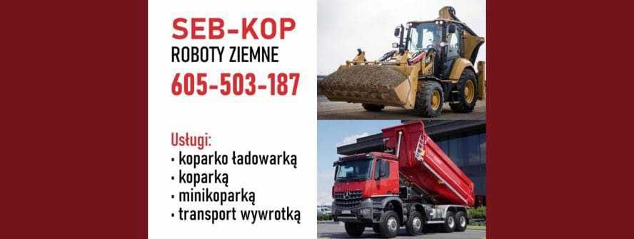 Usługi Koparko Ładowarką Roboty Ziemne SEB-KOP