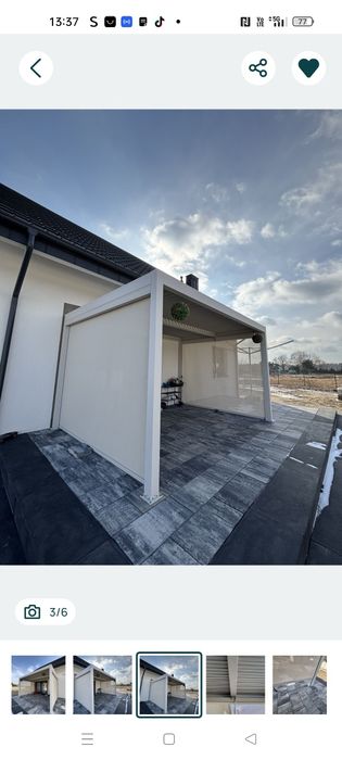 Pergola ogrodowa altana zadaszenie aluminiowe