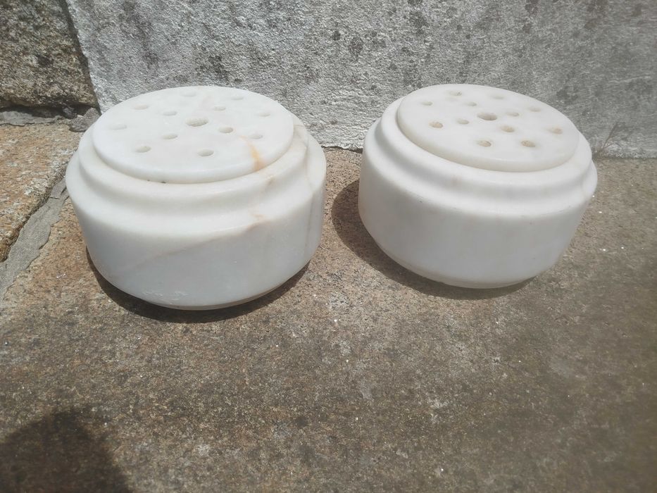 Floreira mármore branco
