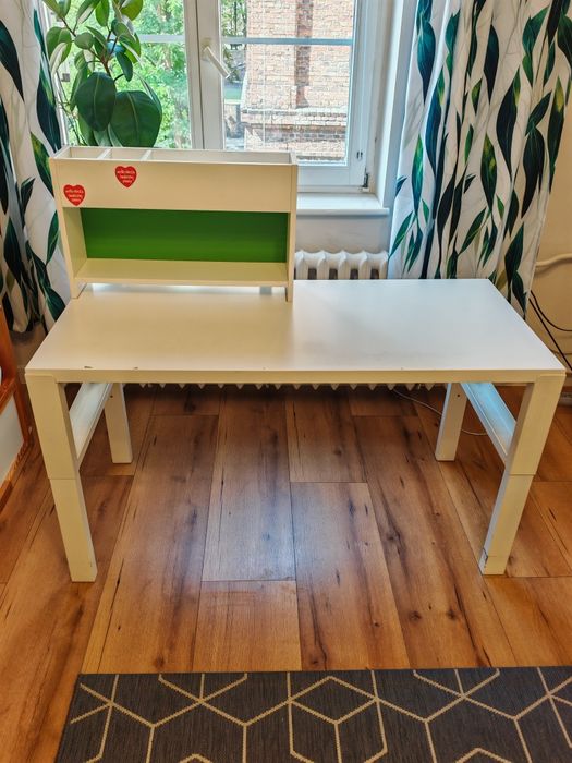 Biurko IKEA PAHL 128x58 cm z nadstawką