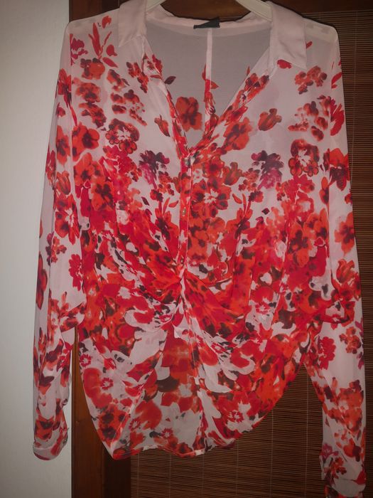 Camisa de senhora estampada