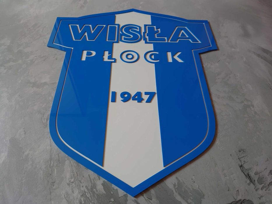 Wisła Płock herb na ścianę do pokoju salonu dla fana klubu 95cm