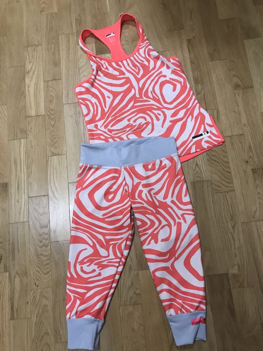 Komplet sportowy dres Legginsy Top Adidas Stella McCartney S