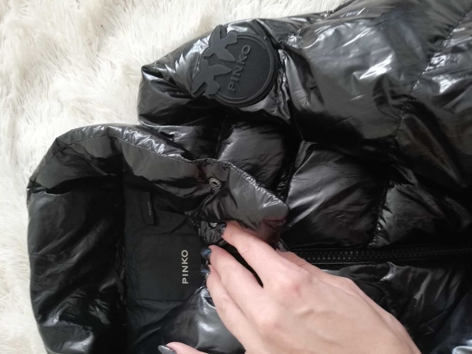 kurtka PINKO M L 38 40 czarna Crystal kurtka zimow Pinko M 38 L 40