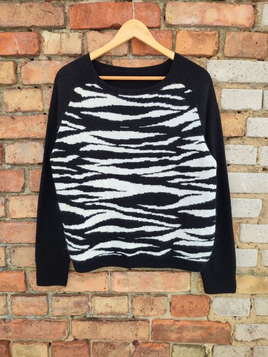 Sweter damski zebra