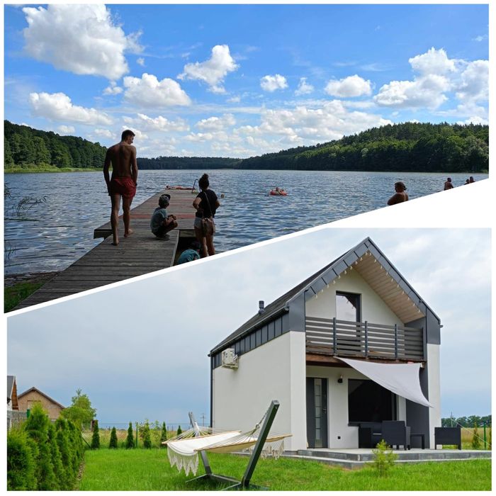 Domek letniskowy  nad jeziorem Jacuzzi Las Trupel k. Iławy