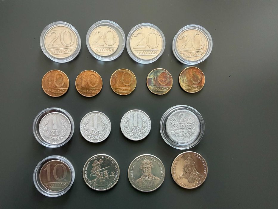 Monety, ciekawy zestaw. 20 zł/1 szt.