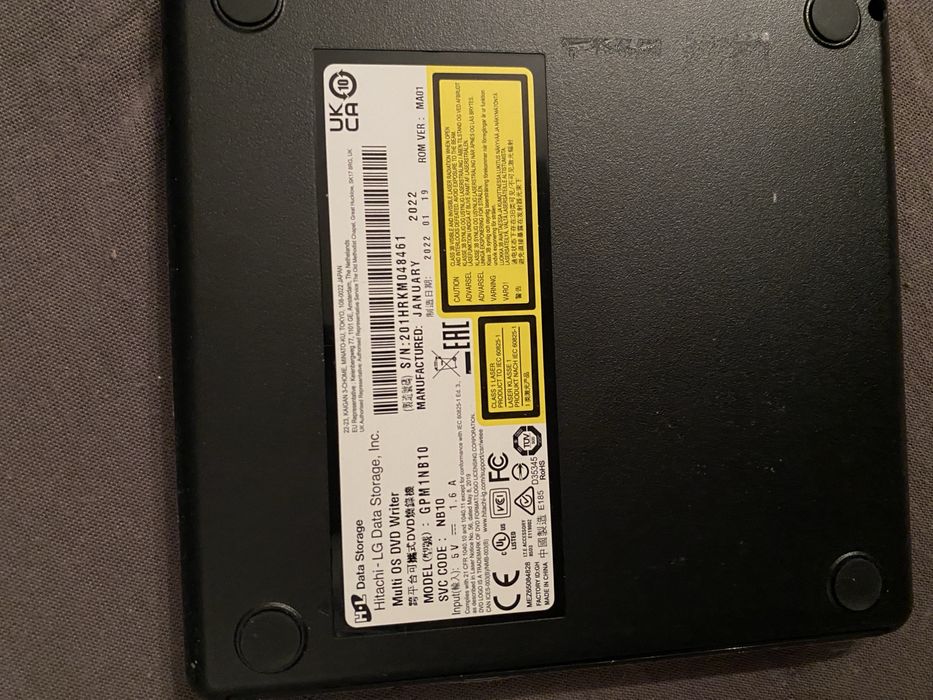 Zewnętrzna nagrywarka DVD LG MultiOS GPM1NB10