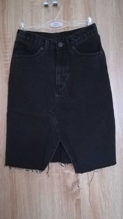 Spódnica jeansowa  czarna nowa Monki XS/XXS