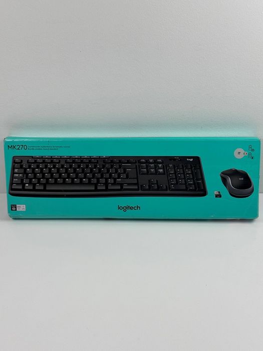Zestaw (klawiatura + mysz) Logitech MK270 Wireless Combo Black Italian