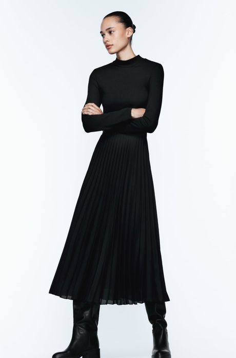 Максі міді чорна сукня від Zara M S