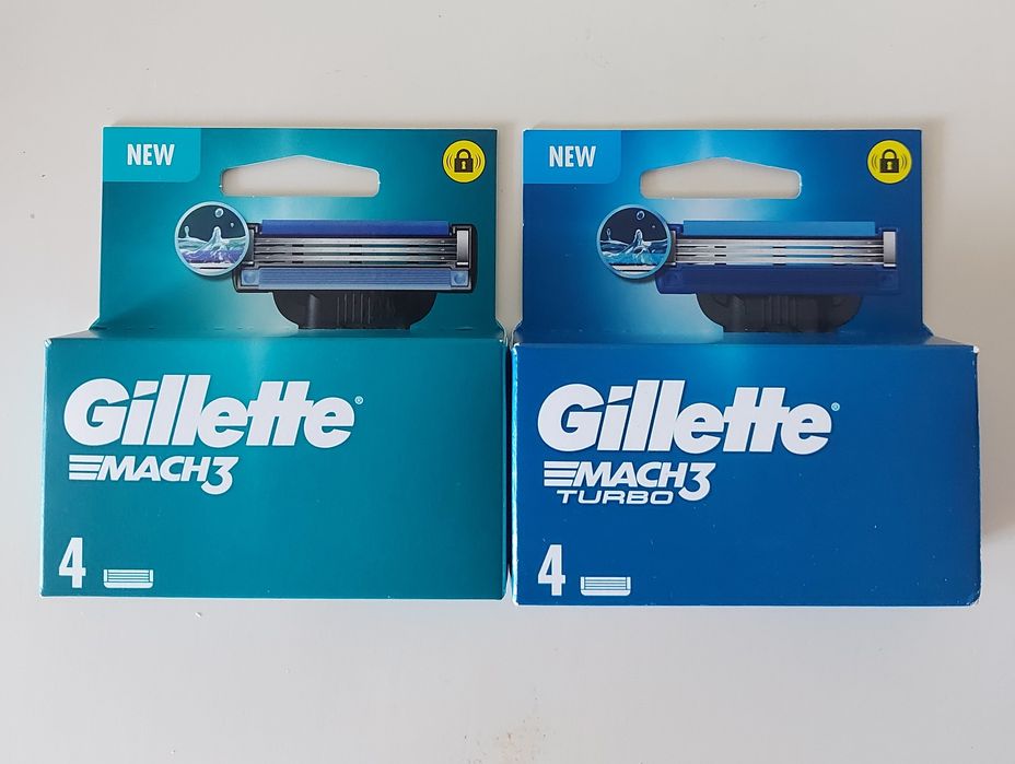 Оригінальні  картриджі Gillette  Mach3, Mach3 turbo
