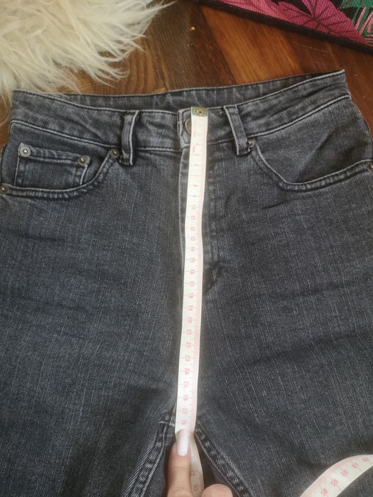 Szorty spodenki jeans wysoki stan biker xs/x