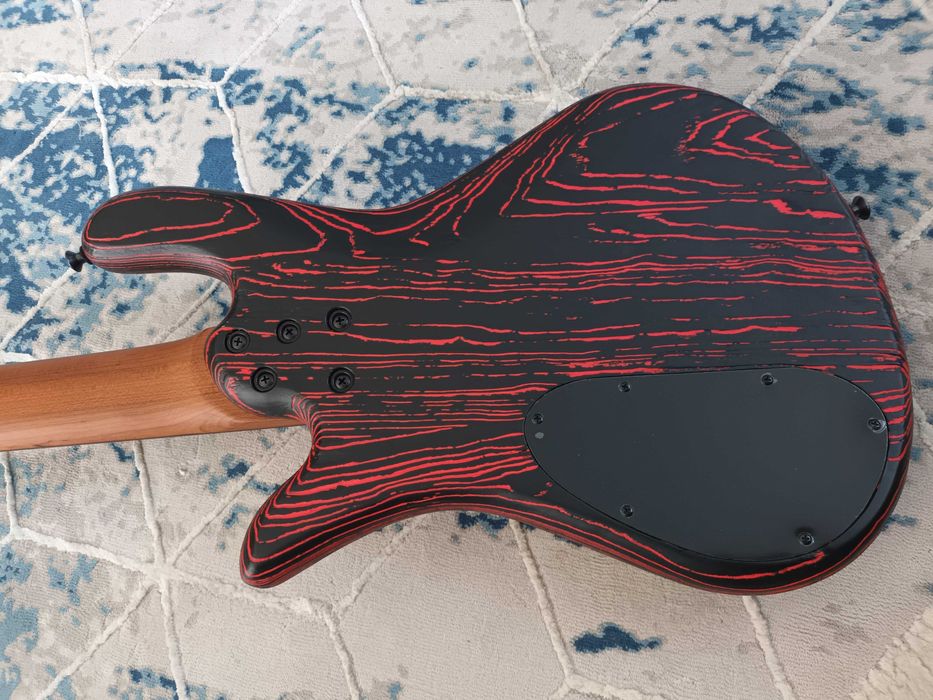 Spector NS Pulse 5 Carbon Cinder Red Bass 35" EMG DC Klucze GOTOH Gitara Basowa GATOR CASE