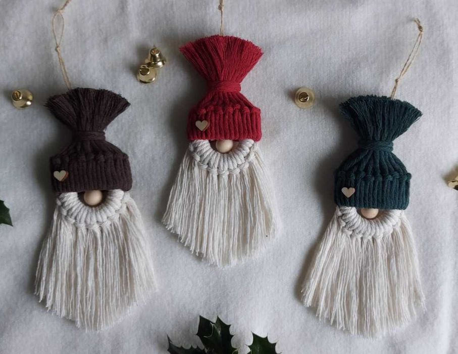 Pai Natal em macramé